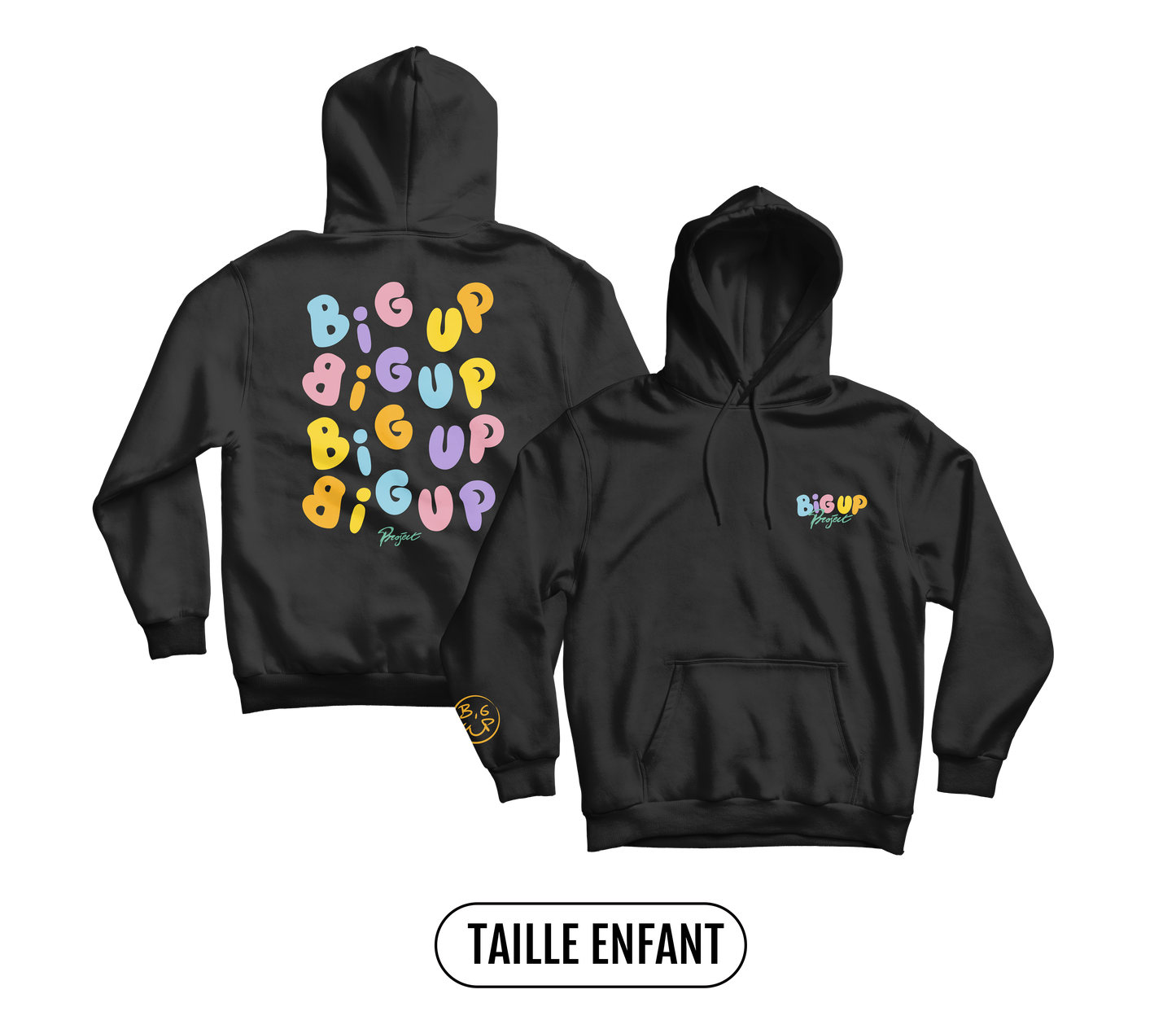 SWEAT-CAPUCHE ENFANT "BIG UP COLORS"