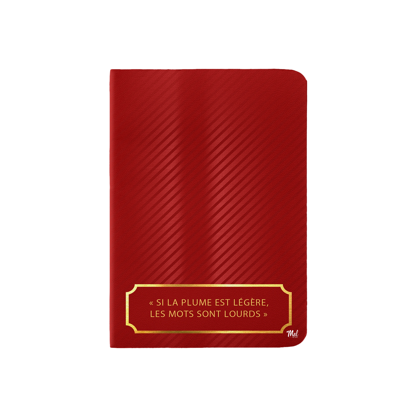 CARNET DE NOTES ROUGE "MEL"