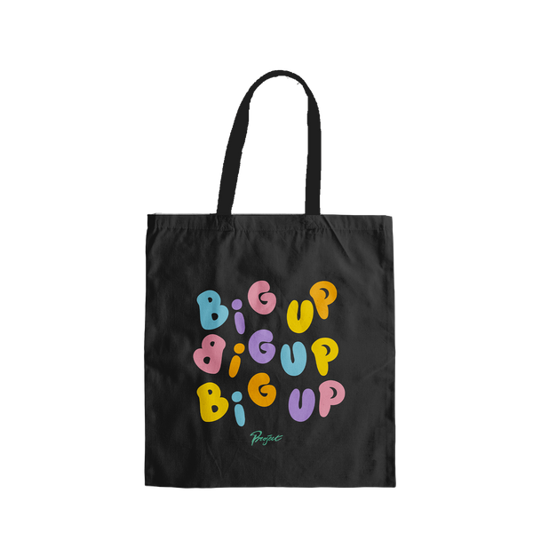 TOTEBAG NOIR "BIG UP COLORS"