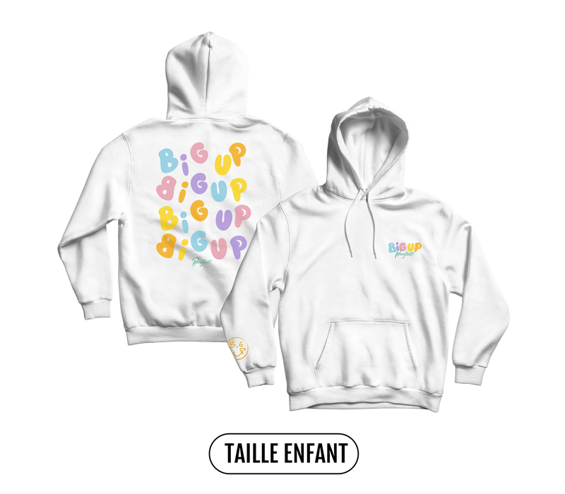 SWEAT-CAPUCHE ENFANT "BIG UP COLORS"