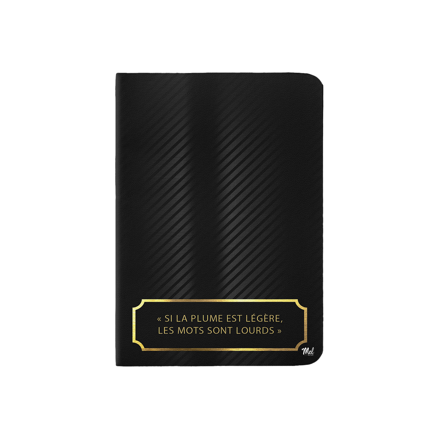 CARNET DE NOTES NOIR "MEL"