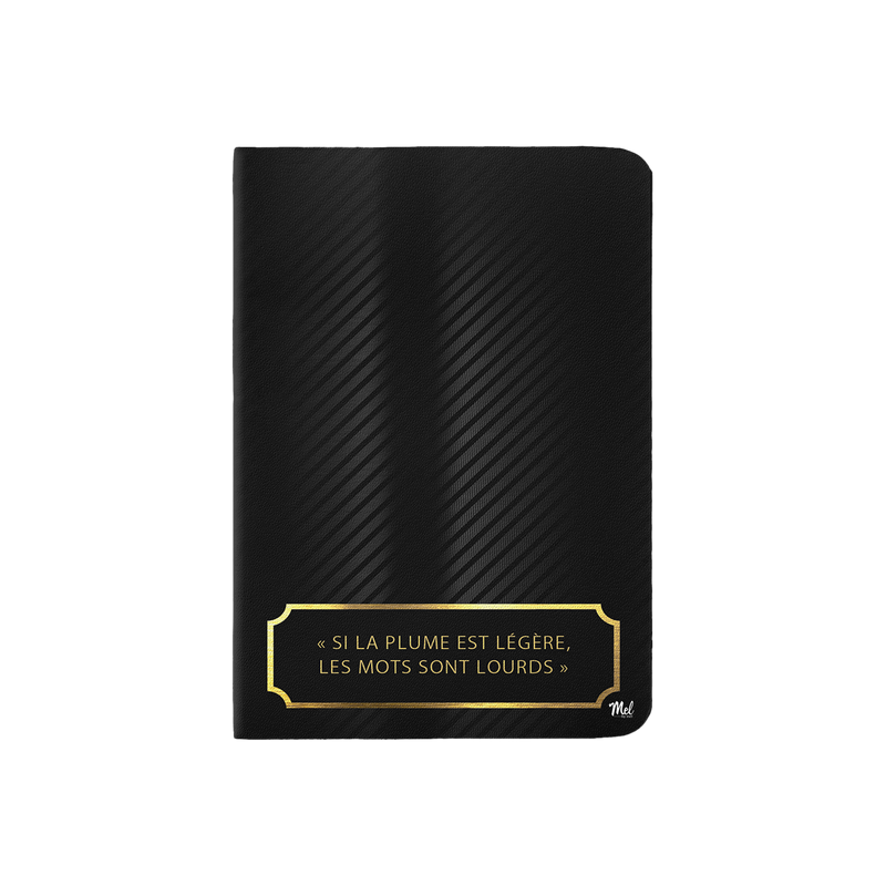 CARNET DE NOTES NOIR "MEL"